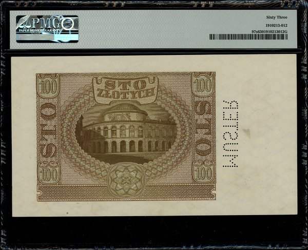 100 złotych, 1.03.1940