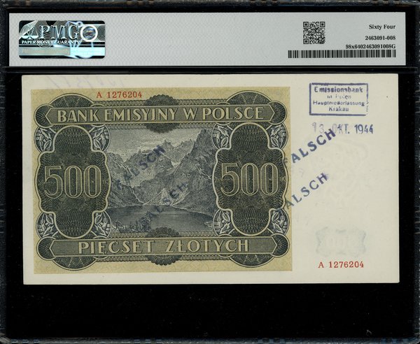 Fałszerstwo 500 złotych, 1.03.1940