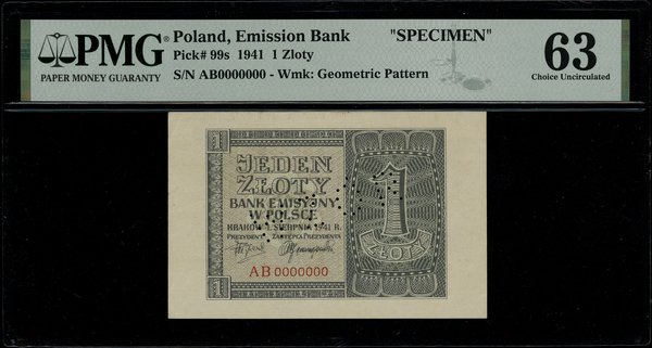 1 złoty, 1.08.1941
