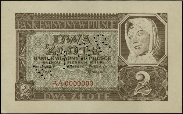 2 złote, 1.08.1941
