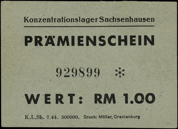 Bon na 1 markę, (1944)