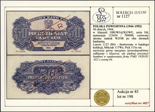 50 złotych, 1944