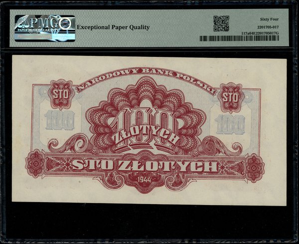 100 złotych, 1944