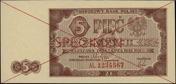 5 złotych, 1.07.1948
