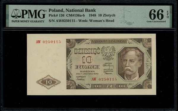 10 złotych, 1.07.1948