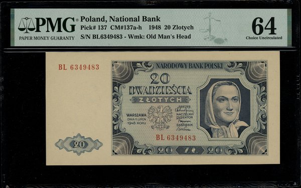 20 złotych, 1.07.1948