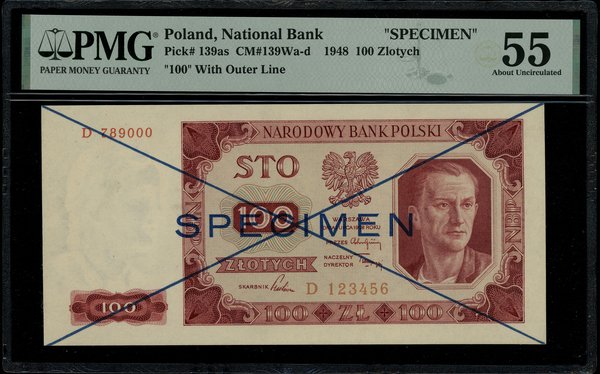 100 złotych, 1.07.1948