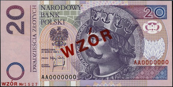20 złotych, 25.03.1994