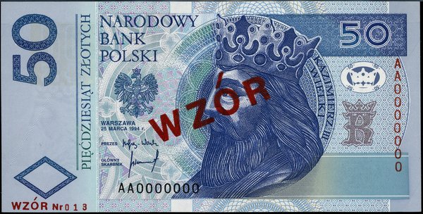 50 złotych, 25.03.1994