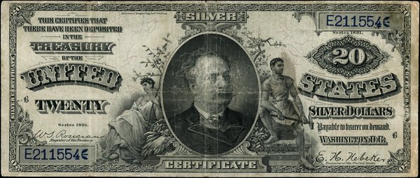 20 dolarów, 1891