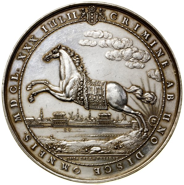 Niderlandy. Medal satyryczny wybity na pamiątkę śmierci namiestnika Holandii Wilhelma II Orańskiego, 1650, projektował i wykonał Sebastian Dadler