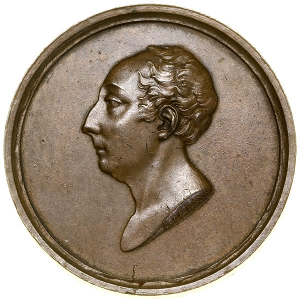 Medal pamiątkowy, 1824, Warszawa, projektował Karol Emanuel Baerend