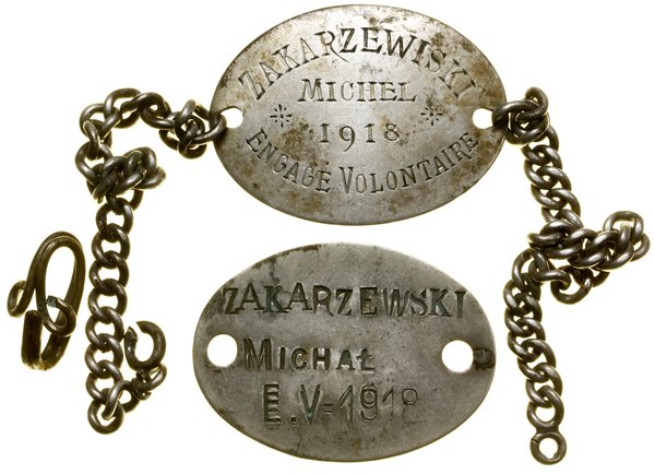 Zestaw pamiątek po poruczniku Michale Zakarzewskim
