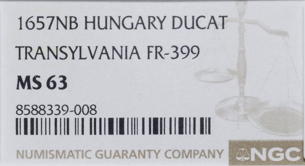 Dukat, 1657 NB, Nagybánya