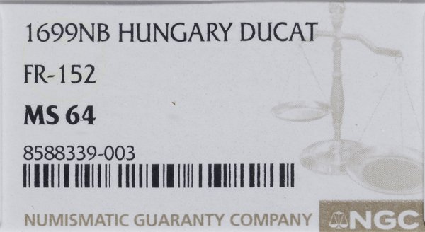 Dukat, 1699, NB, Nagybánya