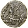 Tetrobol, (ok. 196–146 pne); Aw: Głowa nimfy Histiai w diademie, w prawo; Rw: Nimfa siedząca na ga..