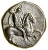 Nomos, (ok. 332–302 pne), magistrat Dai...; Aw: Wojownik w hełmie, na koniu w prawo, trzymający wł..