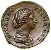 Sesterc, (176), Rzym; Aw: Popiersie cesarzowej w prawo, DIVA FAVSTINA PIA; Rw: Aeternitas stojąca ..