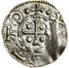 Naśladownictwo denara ratyzbońskiego księcia Ottona (976–982), mincerz CHI; Aw: Krzyż, w każdym ką..