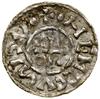 Denar, (985–995), Ratyzbona, mincerz Vald; Aw: Krzyż, w kątach kulka, pierścień, kulka i pusto, •+..