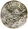 Denar, (1002–1009), Ratyzbona, mincerz Ag; Aw: Krzyż, w kątach klin, trzy kulki, klin, pierścień, ..