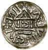 Denar, (1002–1009), Nabburg, mincerz Aig; Aw: Krzyż, w kątach trzy kulki, klin, pierścień, klin, H..