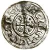 Denar, (1002–1009), Cham, mincerz Haisti; Aw: Krzyż, w kątach trzy kulki, klin, pierścień, klin, +..