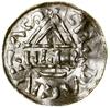 Denar, (1002–1009), Cham, mincerz Haisti; Aw: Krzyż, w kątach trzy kulki, klin, pierścień, klin, +..