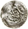 Denar, X/XI w.; Aw: Krzyż, w każdym kącie kulka, pseudolegenda; Rw: Kulka otoczona pierścieniem, w..