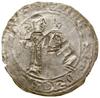 Brakteat absolucyjny, (1137–1138), Kraków; Św. Wojciech stojący na wprost, z głową skierowaną w le..