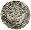 Szeląg, 1546, Gdańsk; znaki inicjalne: na awersie gwiazda, na rewersie rozeta, w legendzie awersu ..