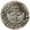 Szeląg,1546, Gdańsk; znaki inicjalne: na awersie gwiazda, na rewersie rozeta, w legendzie awersu P..
