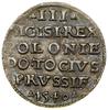 Trojak, 1540, Elbląg; ELBING w legendzie awersu; Białk.-Szw. 265 (R1), CNCE 220, Iger E.40.1.b (R2..