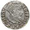 Grosz, 1557, Gdańsk; duża głowa króla, końcówka legendy PRV; Białk.-Szw. 421, CNG 89, Gum.-Gd. 788..