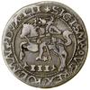 Trojak szyderczy, 1565, Tykocin; Aw: Pogoń w lewo, pod nią nominał III, SIGISM AVG REX POL MAG DVX..