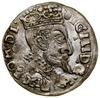 Trojak, 1599, Bydgoszcz; herb Lewart w tarczy; Iger B.99.2.c (ale jedna kropka przed REX), Kopicki..