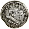 Trojak, 1591, Wilno; u dołu rewersu herb Chalecki, po którego bokach rozety; Iger V.91.3.a, Ivanau..