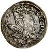 Trojak, 1593, Wilno; końcówki legend L / L, u dołu rewersu herb Chalecki po którego bokach rozety;..