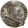 Trojak, 1594, Wilno; duża głowa króla, kropki po bokach nominału; Iger V.94.1.a, Ivanauskas 5SV39-..
