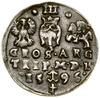 Trojak, 1596, Wilno; pełna data rozdzielona herbami Chalecki i Prus; Iger V.96.1.a (R), Ivanauskas..