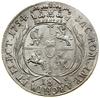 Ort, 1754 EC, Lipsk; stempel wykonany przez rytownika Leupolda, popiersie buldogowate, pola koron ..