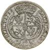 Ort, 1755 EC, Lipsk; typ portretowy z dużą głową władcy, pola koron żeberkowane, z podwieszeniami ..