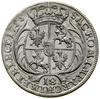 Ort, 1755 EC, Lipsk; małe popiersie króla, na ramieniu trzy pierścienie z dwu linii, między pierśc..