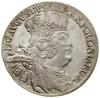 Ort, 1756 EC, Lipsk; typ portretowy z dużą głową władcy, brosza zapony owalna, perełkowa, na barku..