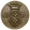 Szeląg, 1812 M, Gdańsk; AKS 2, CNG 442.II, Jaeger 152, Olding D5, Plage 47; bardzo ładnie zachowany.