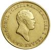 50 złotych, 1819 IB, Warszawa; odmiana z wysoką krawędzią oraz perełkami wokół; Aw: Głowa cara w p..