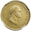 50 złotych 1829 FH, Warszawa; Aw: Głowa cara w prawo, ALEXANDER I CES ROS WSKRZESICIEL KRÓL POLS 1..