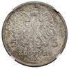 5 złotych, 1928, Bruksela; Nike, odmiana bez znaku mennicy za stopą; Kop. 2933 (R), Parchimowicz 1..