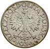 5 złotych, 1936, Warszawa; Żaglowiec; Kop. 2962 (R), Parchimowicz 119; pięknie zachowany egzemplar..