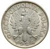 2 złote, 1924, Filadelfia; Popiersie kobiety z kłosami, wybite stemplami odwróconymi względem sieb..
